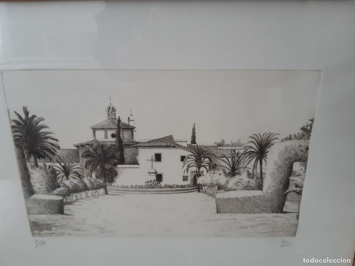 Arte: Grabado Monasterio Sta. Mar&iacute;a de la R&aacute;bida - Foto 2