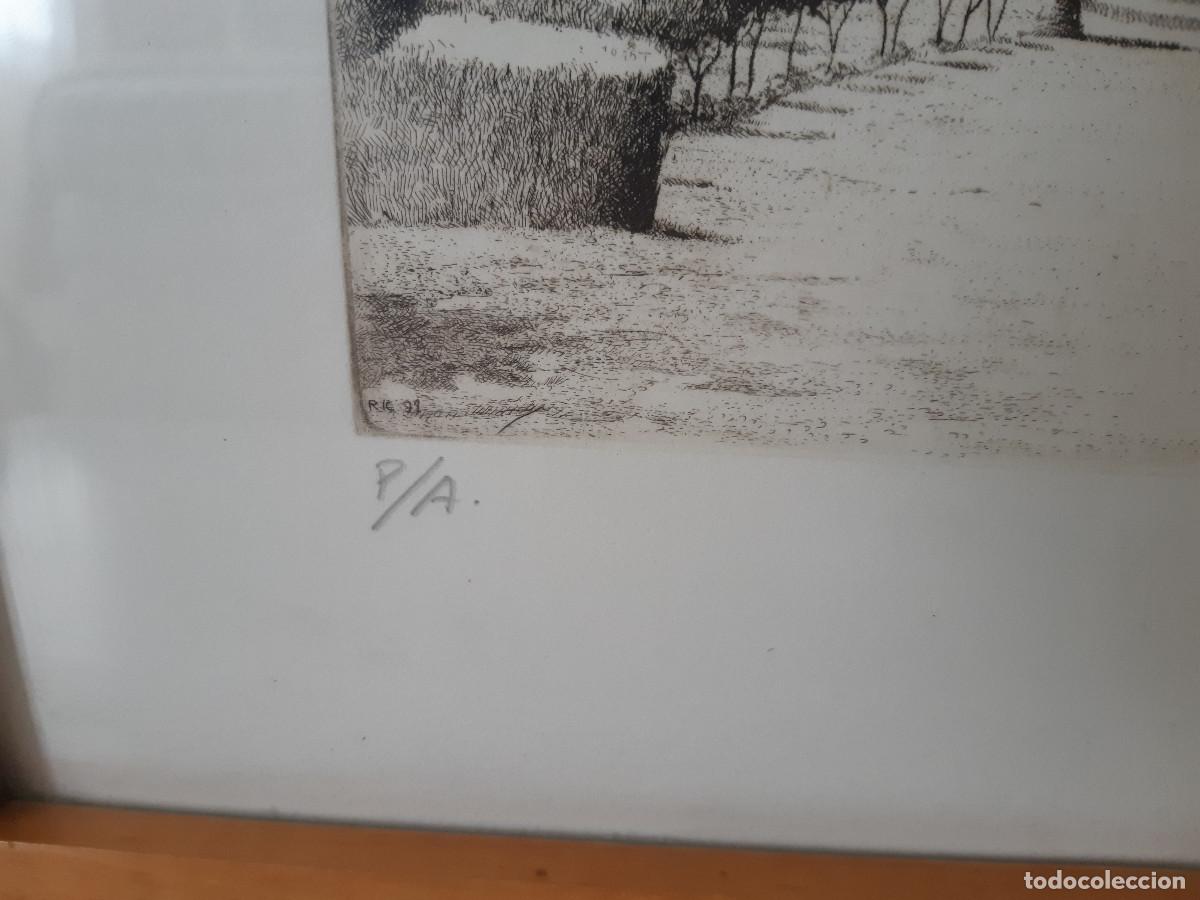 Arte: Grabado Monasterio Sta. Mar&iacute;a de la R&aacute;bida - Foto 4