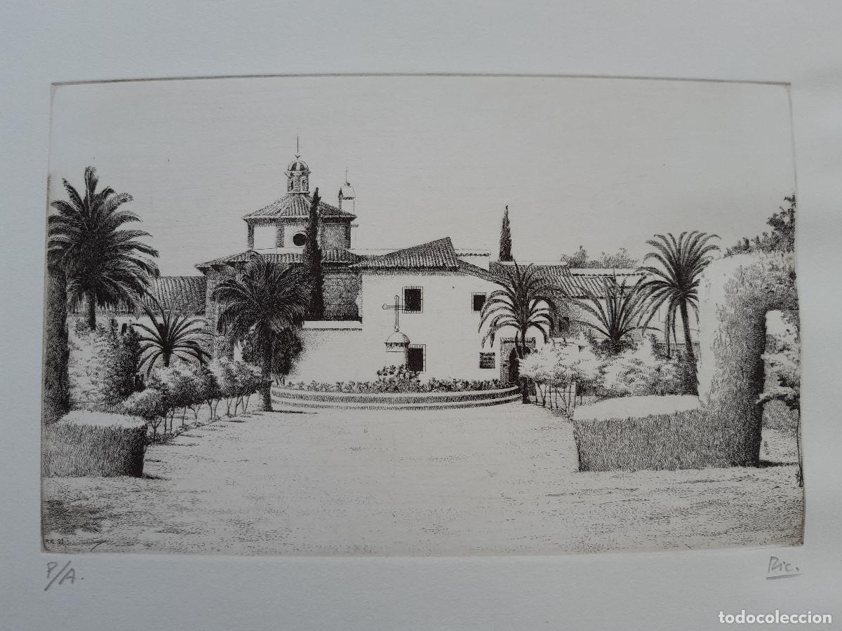 Arte: Grabado Monasterio Sta. Mar&iacute;a de la R&aacute;bida - Foto 5