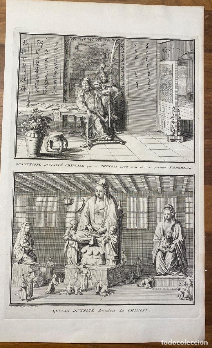 Arte: 1727 GRABADO ORIGINAL CHINA - Foto 1
