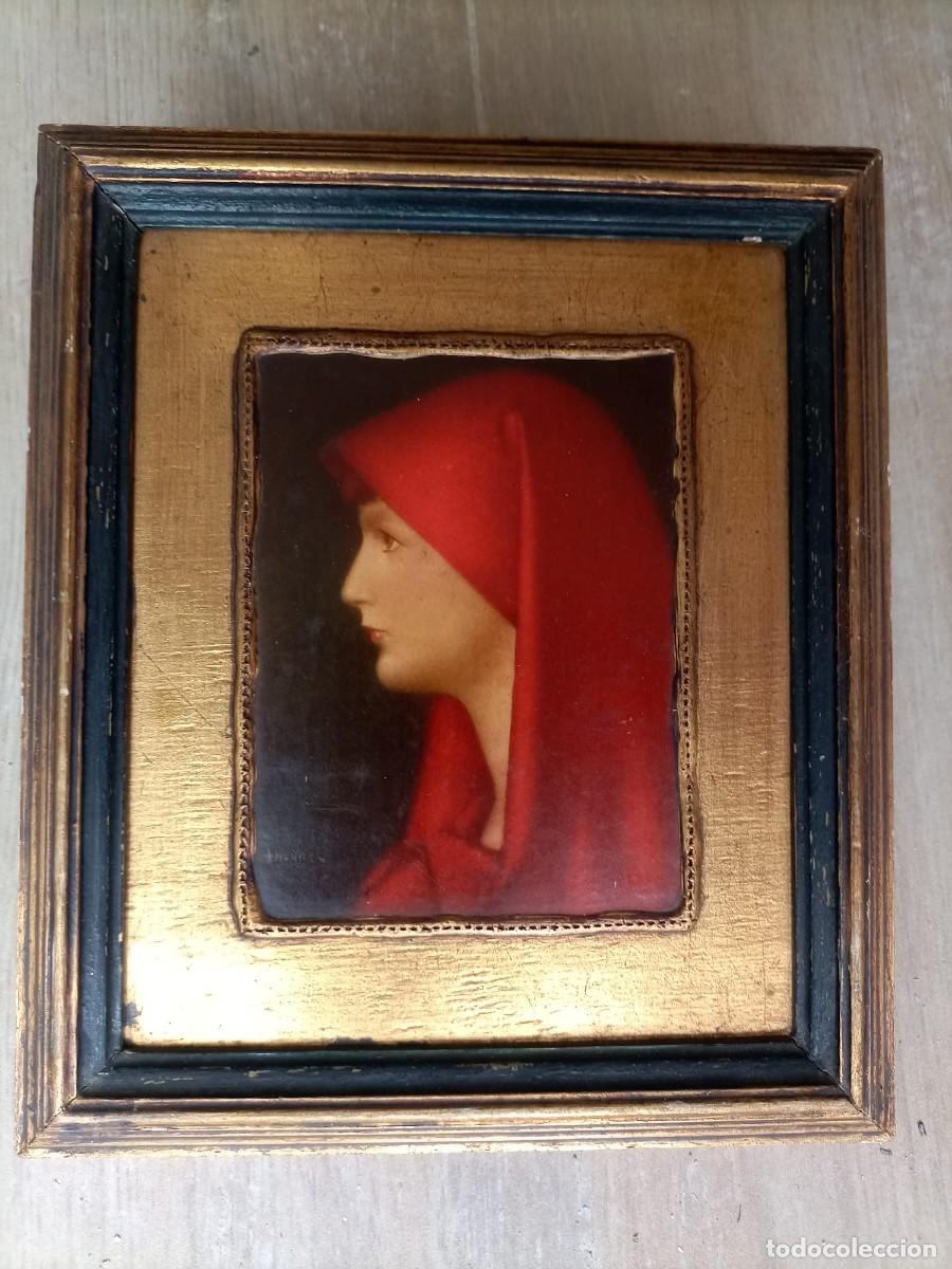 Arte: grabado antiguo J.J.Henner - Foto 1