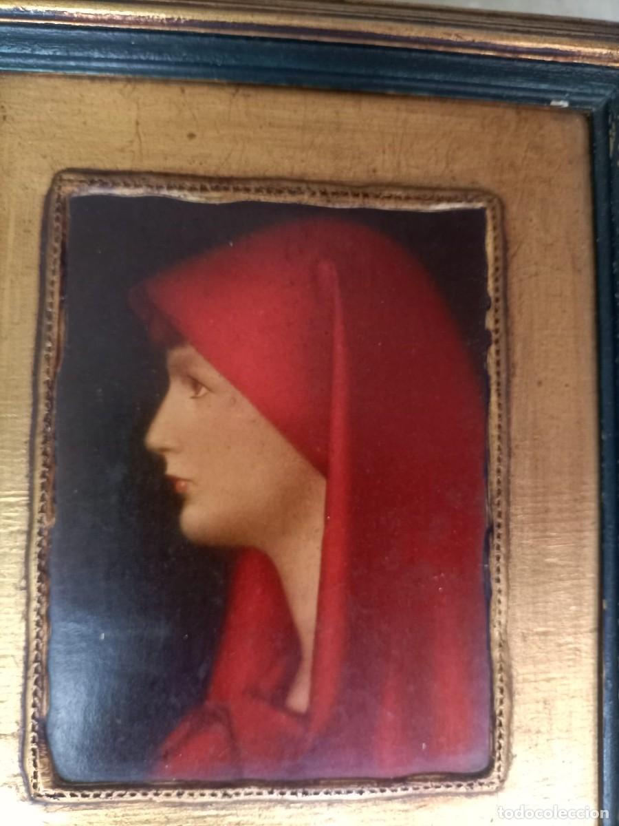 Arte: grabado antiguo J.J.Henner - Foto 2
