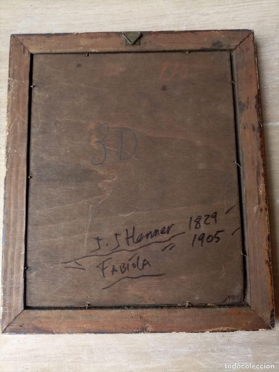 Arte: grabado antiguo J.J.Henner - Foto 3
