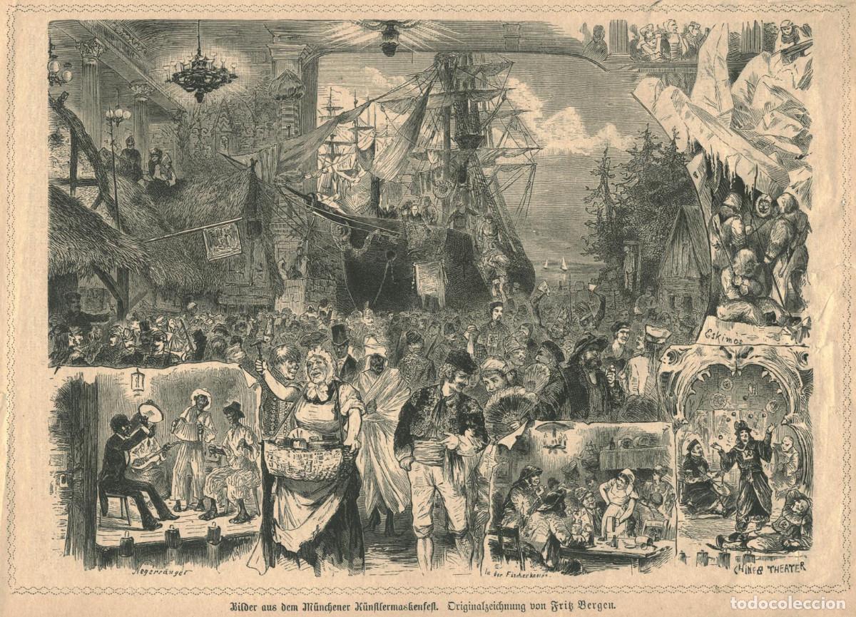 Art: Bilber aus dem M&uuml;nchener K&uuml;nstlermaskenfeft_Das Neue Blatt. Illustr Fritz Bergen