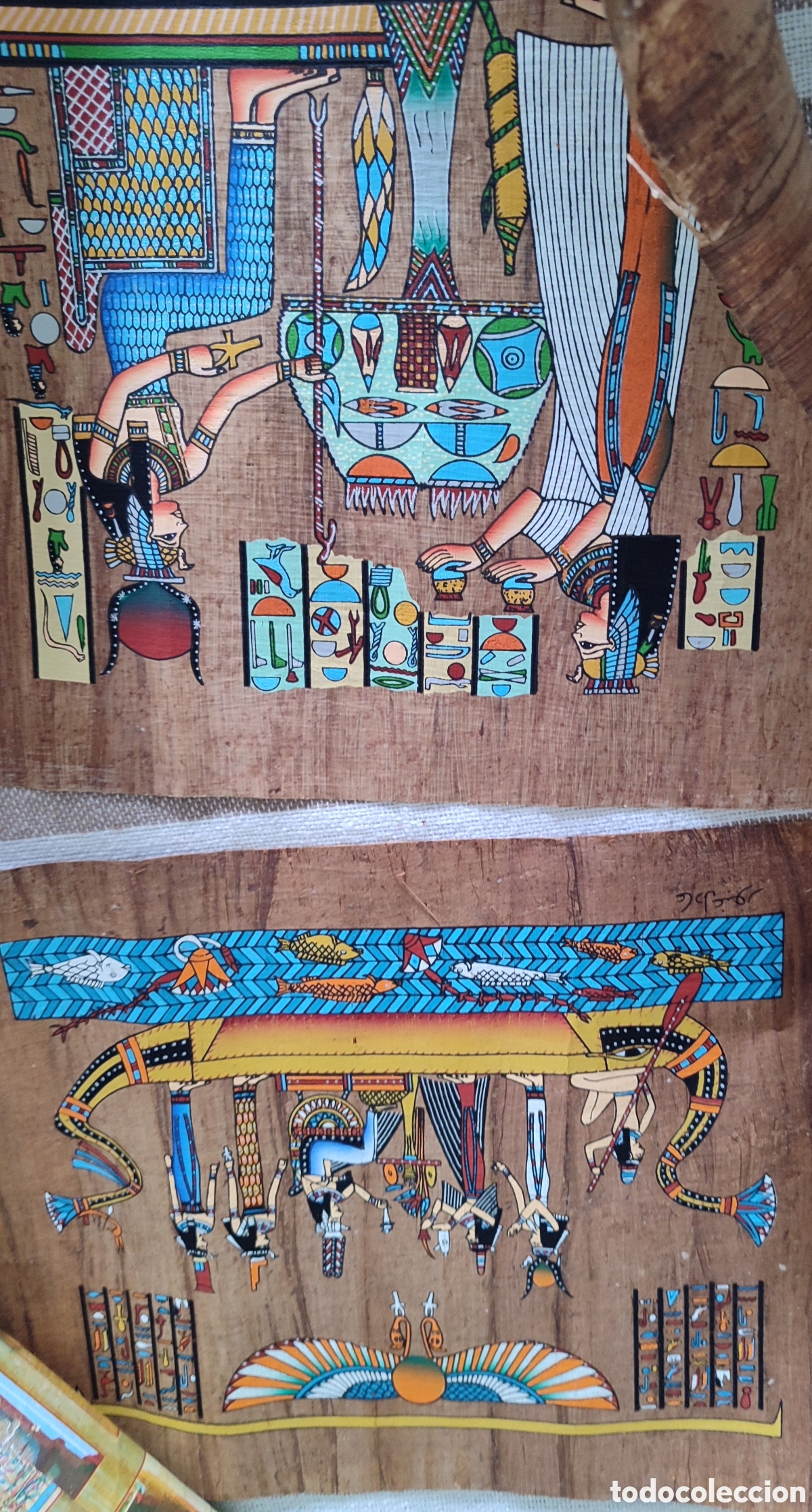 Arte: Lote 2 papiros Egipcio - Foto 2
