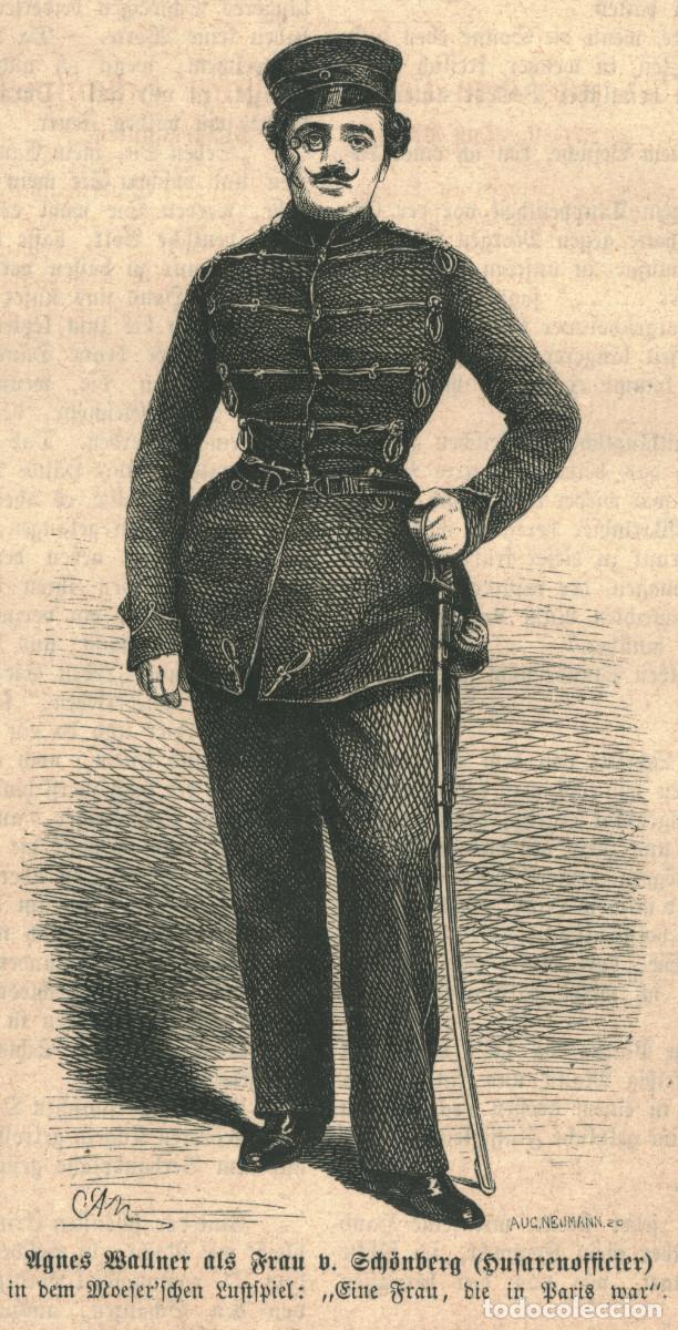 Art: Agnes Wallner (Frau von Sch&ouml;nberg) in dem Moeser'schen Lustspiel_Die Gartenlaube (1864)