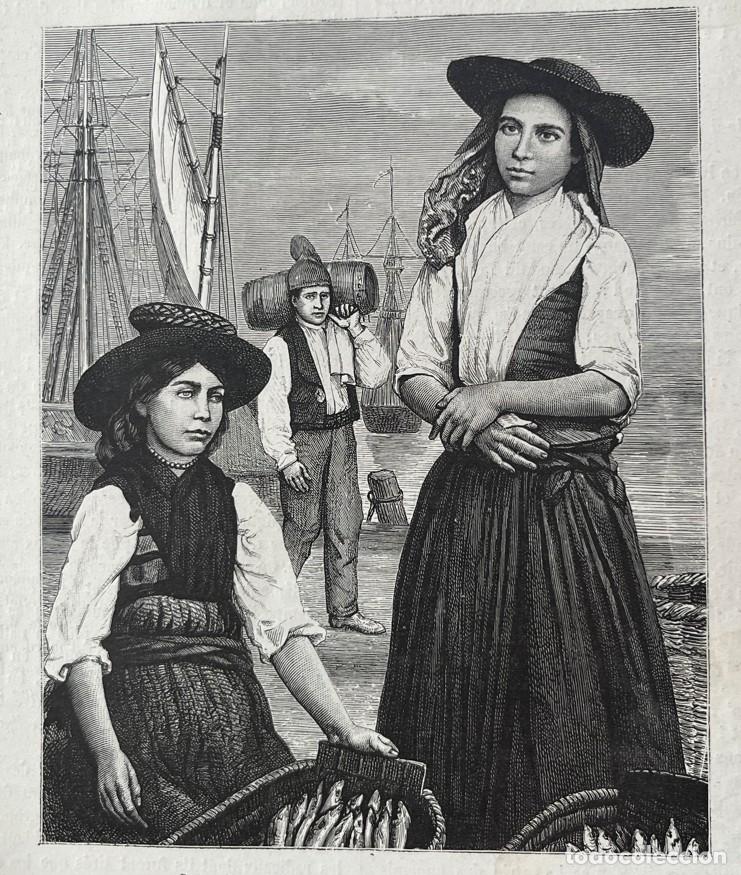 Arte: Vendedoras de pescado de Portugal, hacia 1886. Ronjet