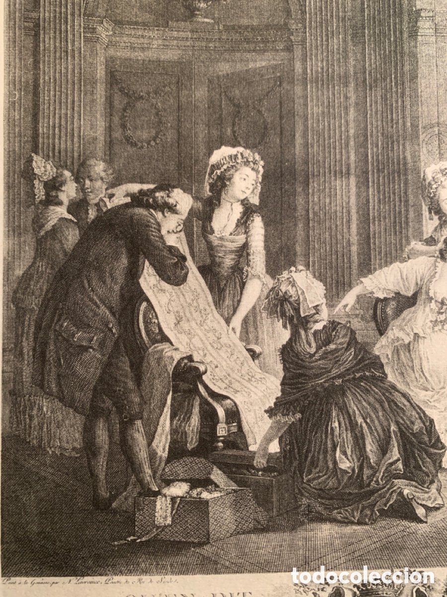 Arte: Nicolas de Launay -Grabador del Rey- grabado - Foto 2