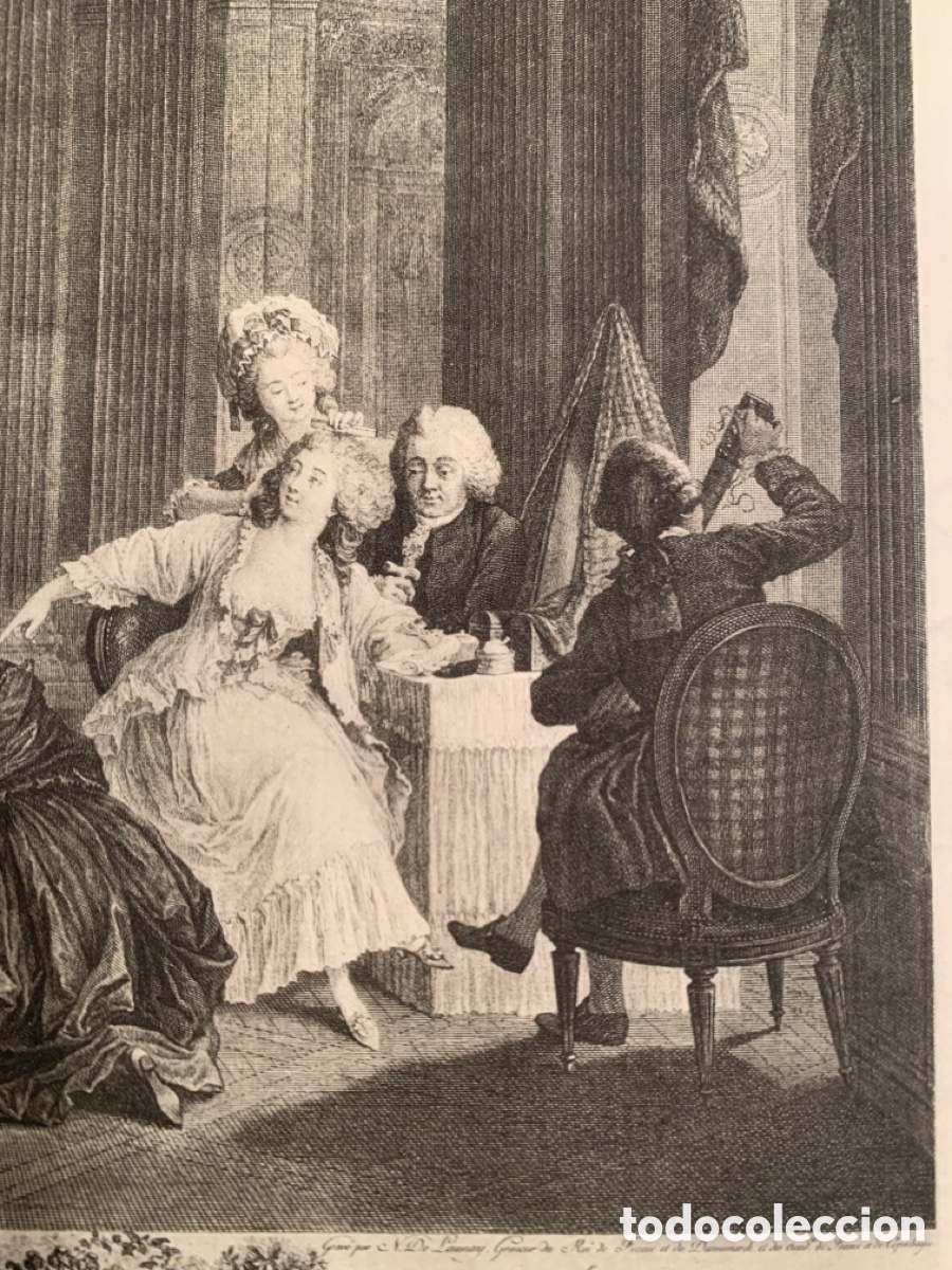 Arte: Nicolas de Launay -Grabador del Rey- grabado - Foto 3