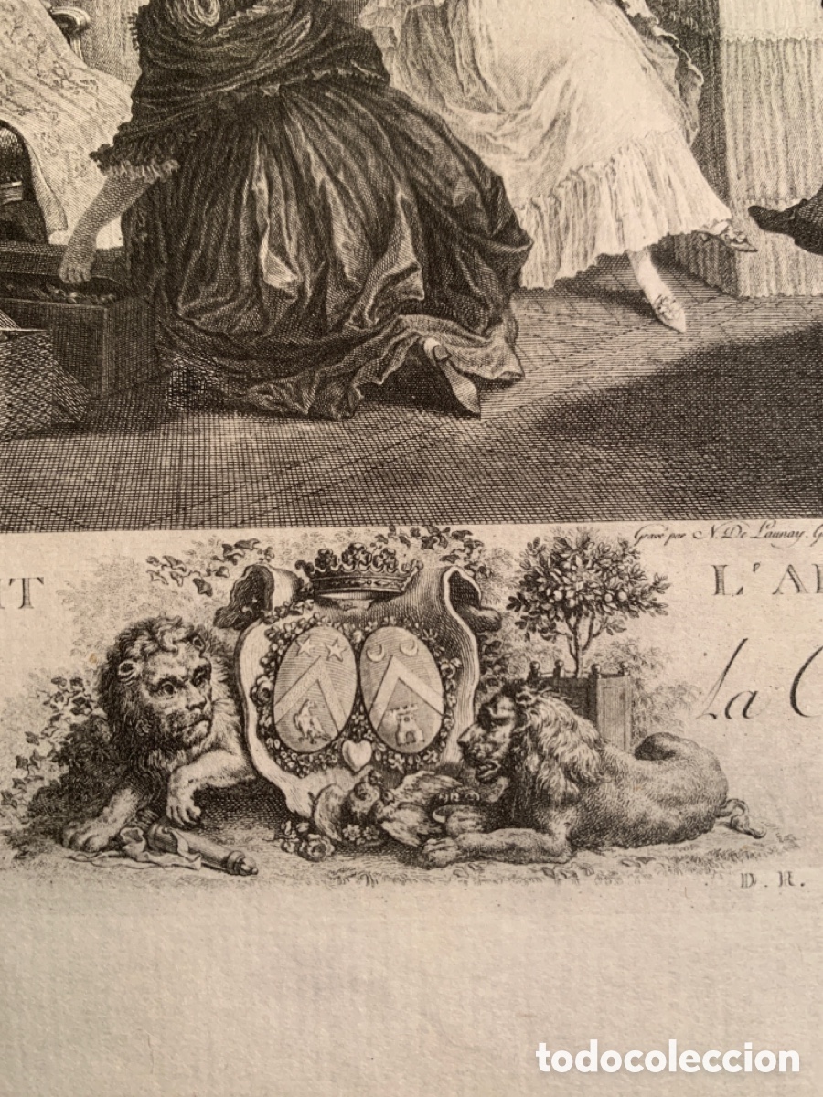 Arte: Nicolas de Launay -Grabador del Rey- grabado - Foto 4