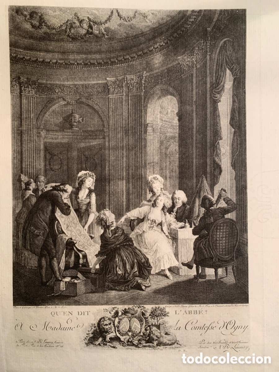 Arte: Nicolas de Launay -Grabador del Rey- grabado - Foto 1