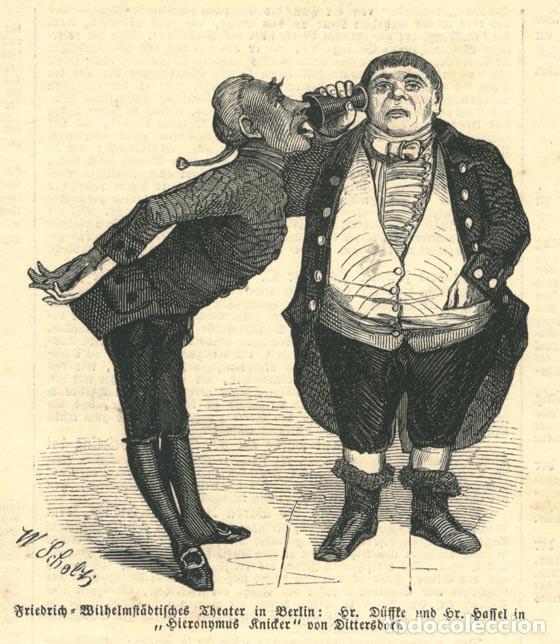 Kunst: Friedrich-Wilhelmst&auml;dtisches Theater (Berlin). Hr. D&uuml;sste & Hr. Hassel in Dittersdorf's Hieronymus K