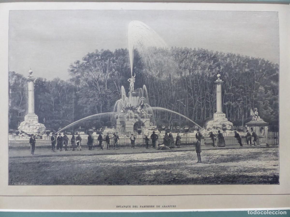 Arte: GRABADO - ESTANQUE DEL PARTERRE DE ARANJUEZ - Foto 2