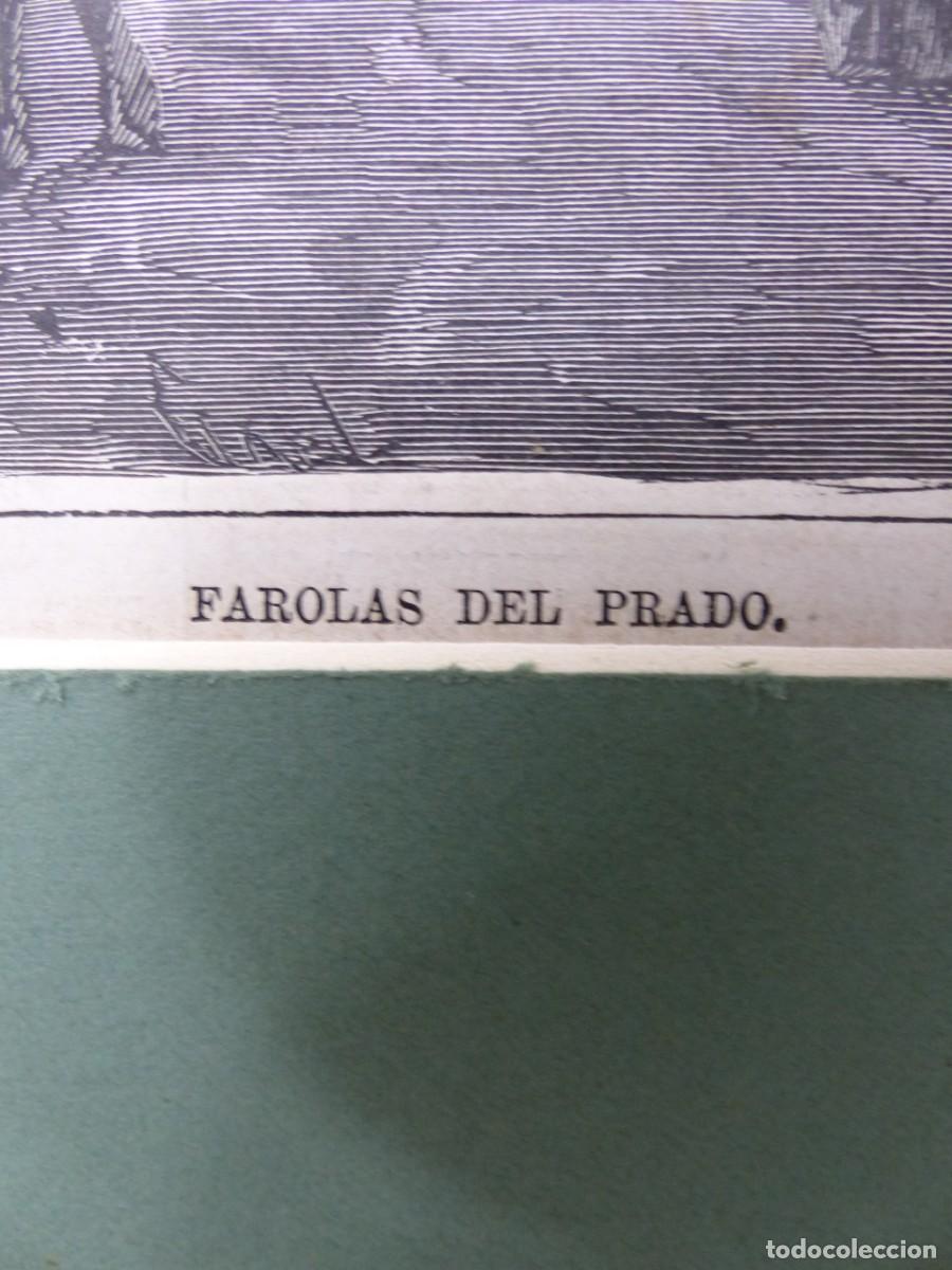 Arte: GRABADO - MADRID, FAROLAS DEL PRADO - Foto 3
