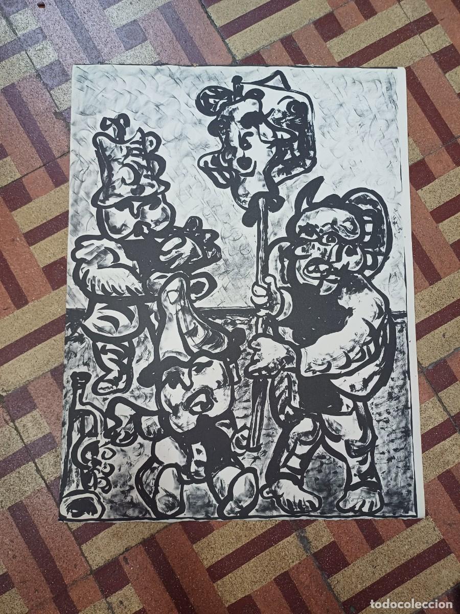 Arte: LITOGRAFIA ORIGINAL DE LAXEIRO FIRMADA - Jos&eacute; Otero Abeledo (Lal&iacute;n, Pontevedra 1908-1996)