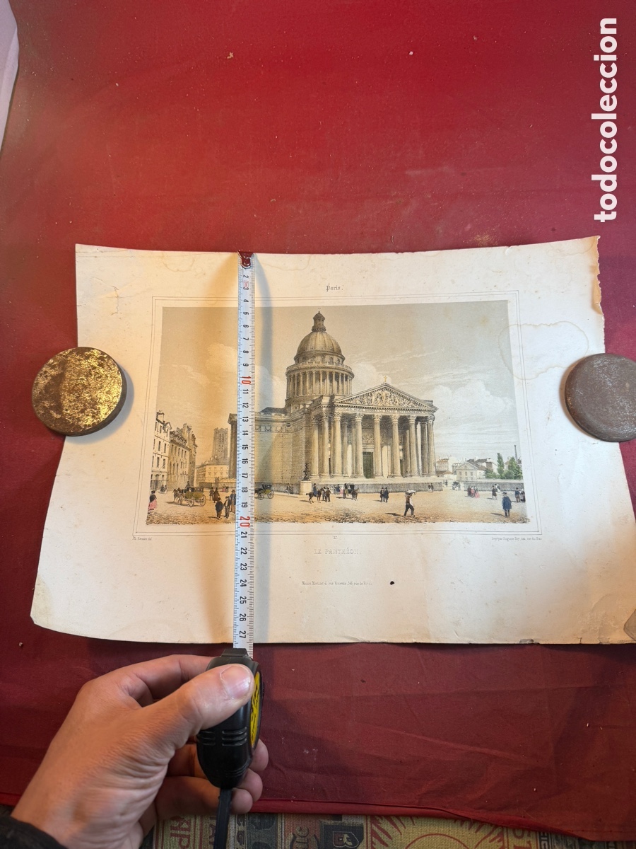 Arte: LE PANTH&Eacute;ON PARIS grabado - Foto 2