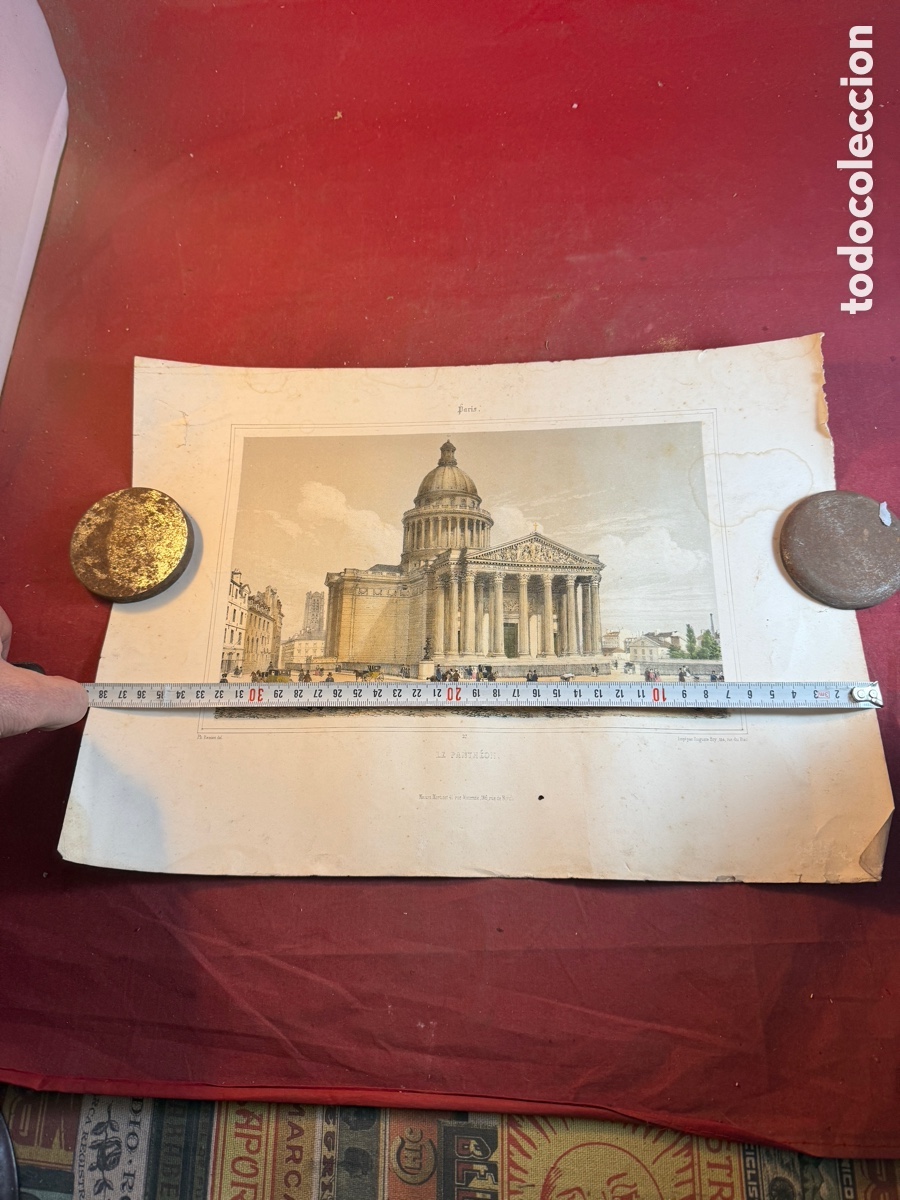 Arte: LE PANTH&Eacute;ON PARIS grabado - Foto 3