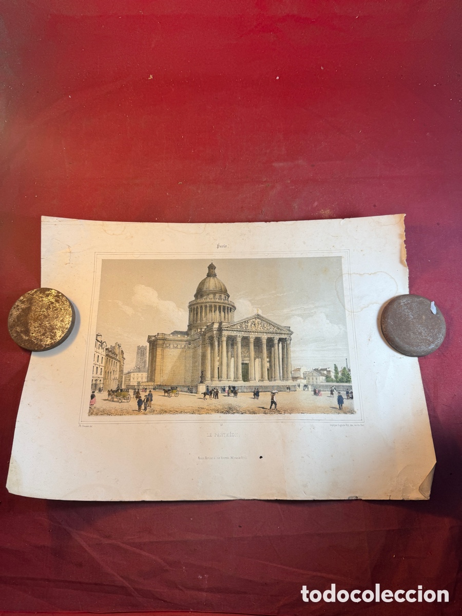 Arte: LE PANTH&Eacute;ON PARIS grabado - Foto 1
