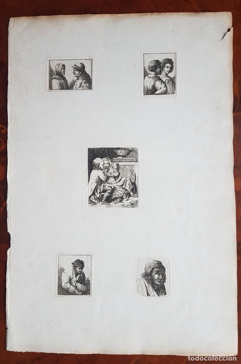 Arte: Hoja de grabados Deuchar Ff. S XVIII - Foto 4