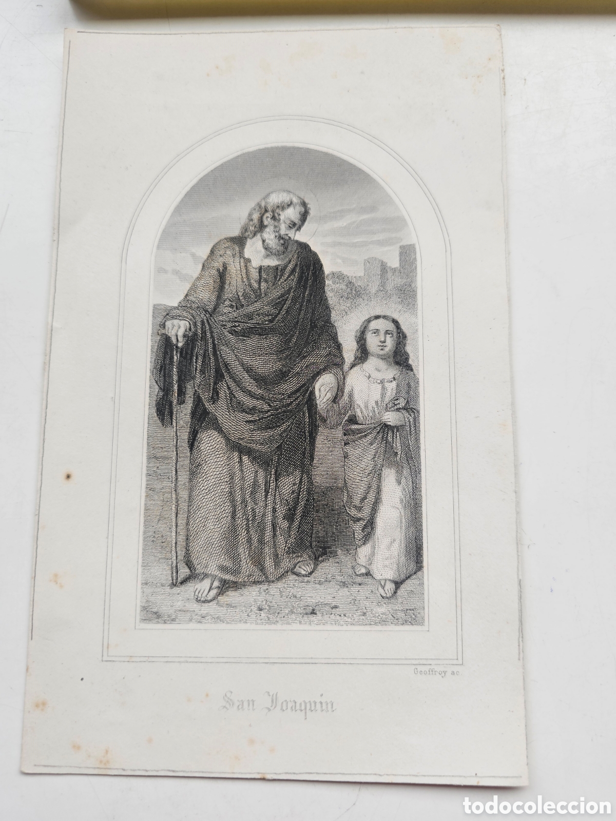 Arte: Grabado del s.XIX, San Joaqu&iacute;n. - Foto 1