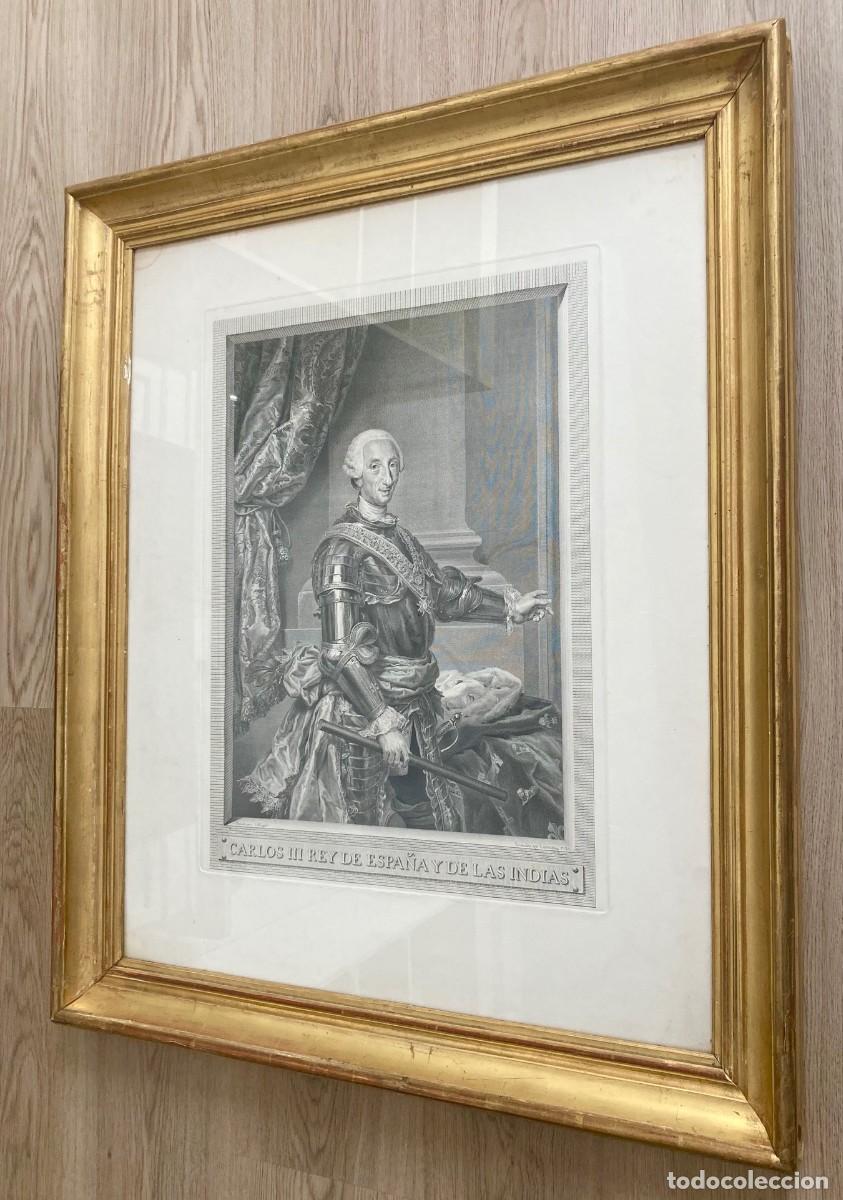 Arte: Grabado Carlos III. 1783. Original - Foto 8