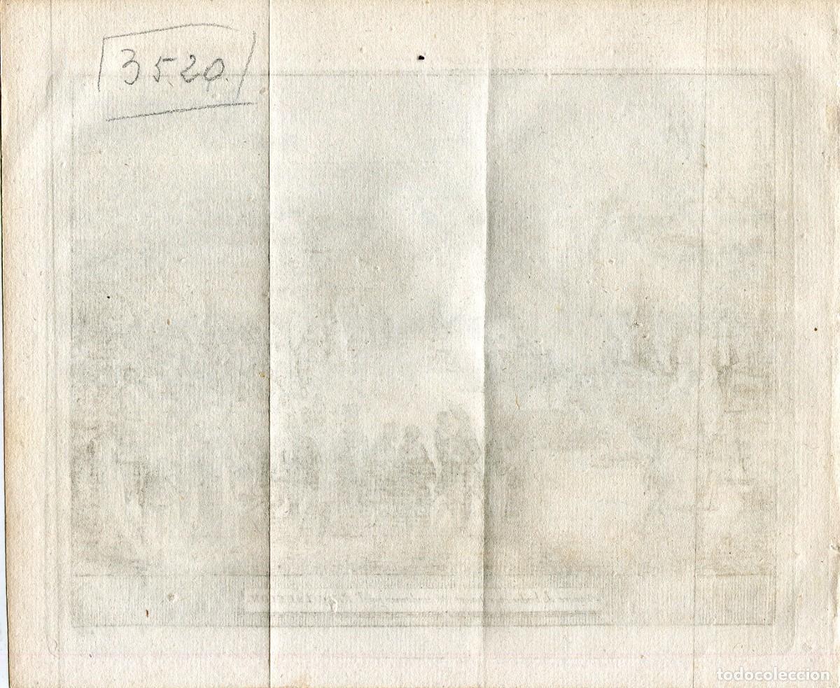 Arte: Auto de fe de la Inquisici&oacute;n - Grabado original Van der Aa - 1715 - Foto 2