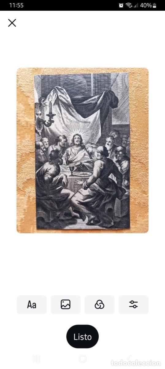 Arte: Grabado Santa Cena, XVIII. - Foto 1