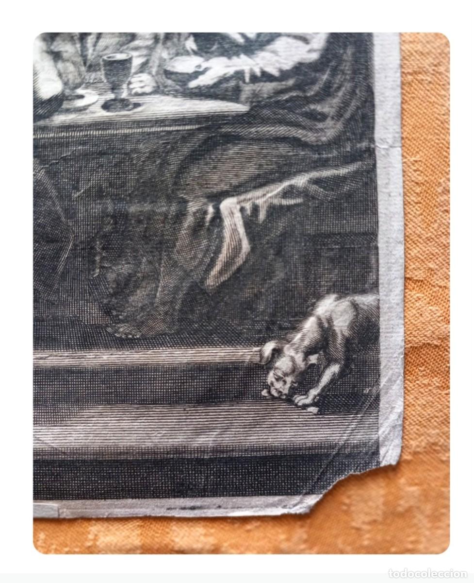 Arte: Grabado Santa Cena s. XVIII - Foto 5