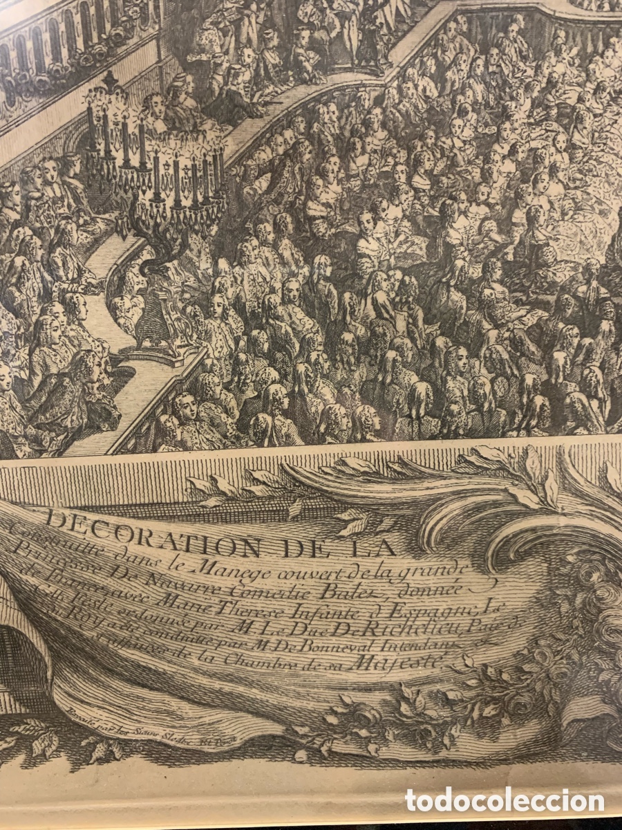 Arte: Grabado de CHARLES NICOL&Aacute;S COCHIN (1745) - Foto 2