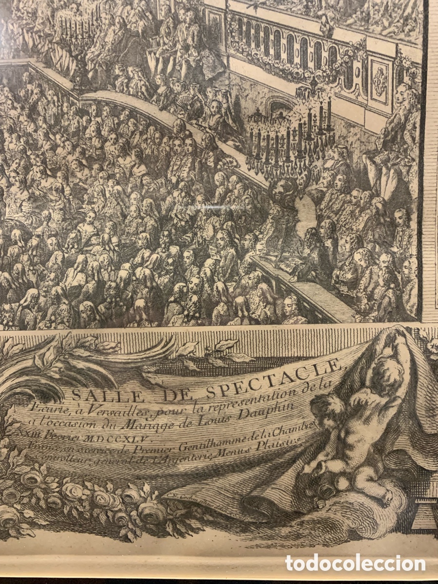 Arte: Grabado de CHARLES NICOL&Aacute;S COCHIN (1745) - Foto 3
