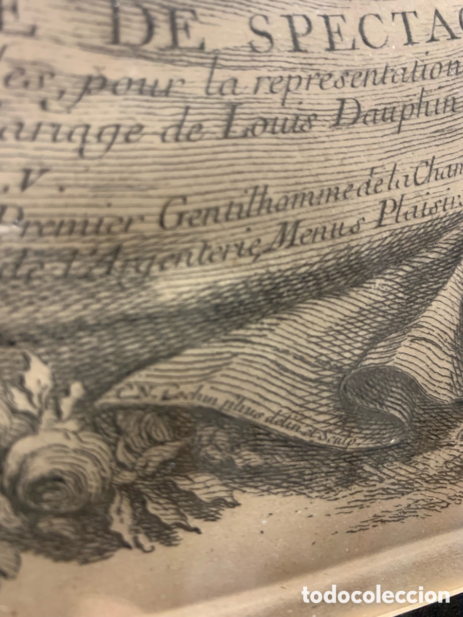 Arte: Grabado de CHARLES NICOL&Aacute;S COCHIN (1745) - Foto 9