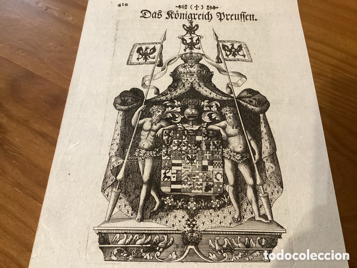 Arte: Prusia, &ldquo;Das R&ouml;nigreich Preuffen&rdquo;. An&oacute;nimo 1738. - Foto 5