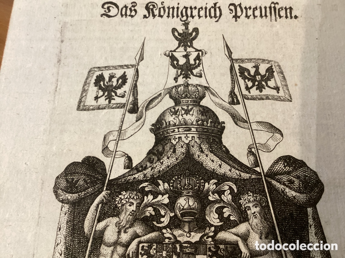 Arte: Prusia, &ldquo;Das R&ouml;nigreich Preuffen&rdquo;. An&oacute;nimo 1738. - Foto 8