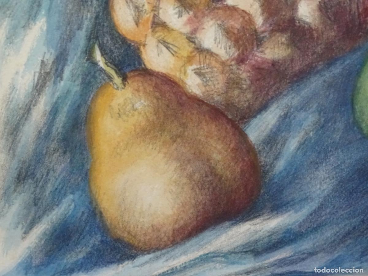Arte: GRABADO RAMON RIBAS RIUS. BODEGON FRUTAS. - Foto 4