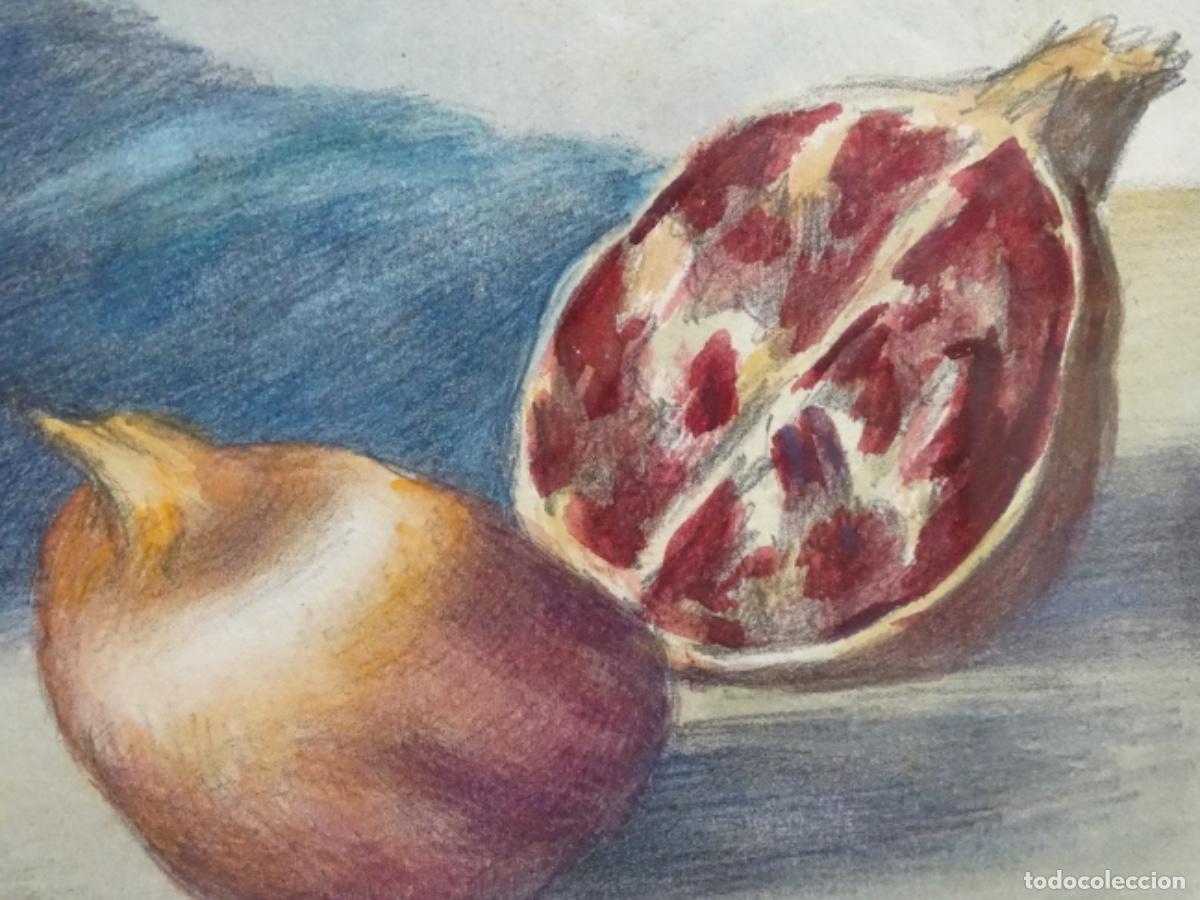 Arte: GRABADO RAMON RIBAS RIUS. BODEGON FRUTAS. - Foto 6