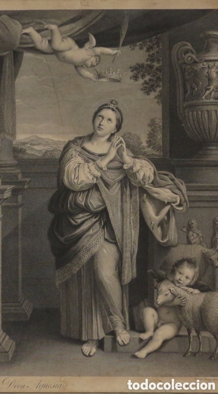 Arte: Santa In&eacute;s Grabado de 1759 - Foto 2