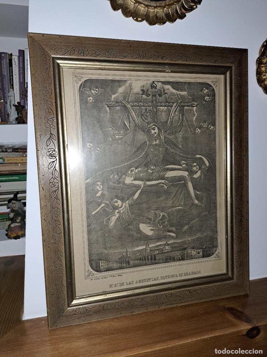 Arte: NTA. SRA. DE LAS ANGUSTIAS - PATRONA DE GRANADA - GRABADO DE RAFAEL SANTA MAR&Iacute;A - M&Aacute;LAGA