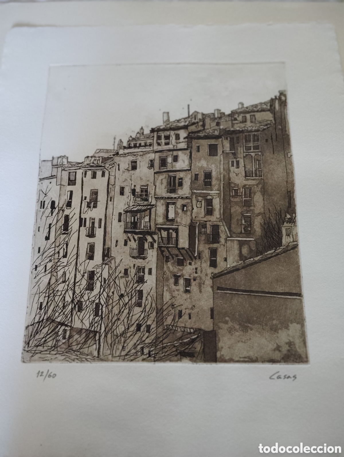 Arte: Grabado Casas Colgadas , Cuenca - Foto 1