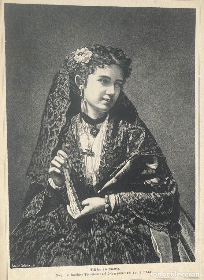 Kunst: Retrato de mujer de Madrid (Espa&ntilde;a), hacia 1880. Louis Schulz