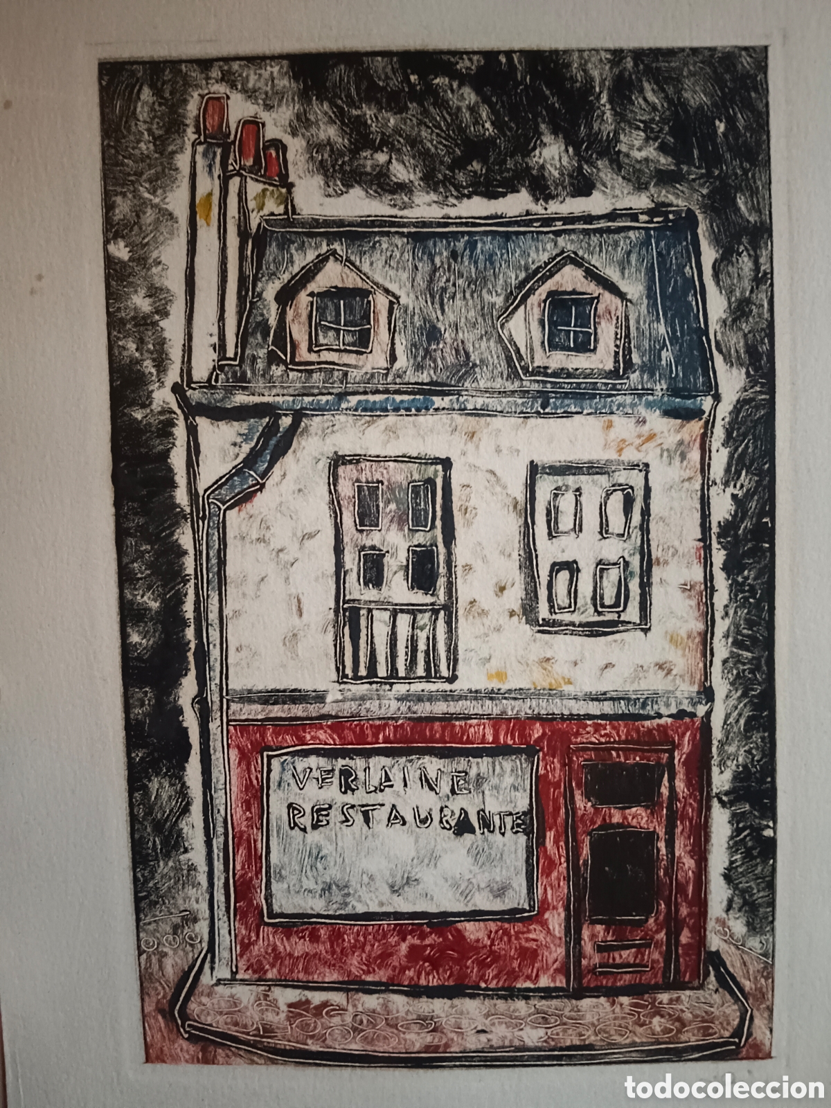 Arte: Manuel Diaz, grabado enmarcado