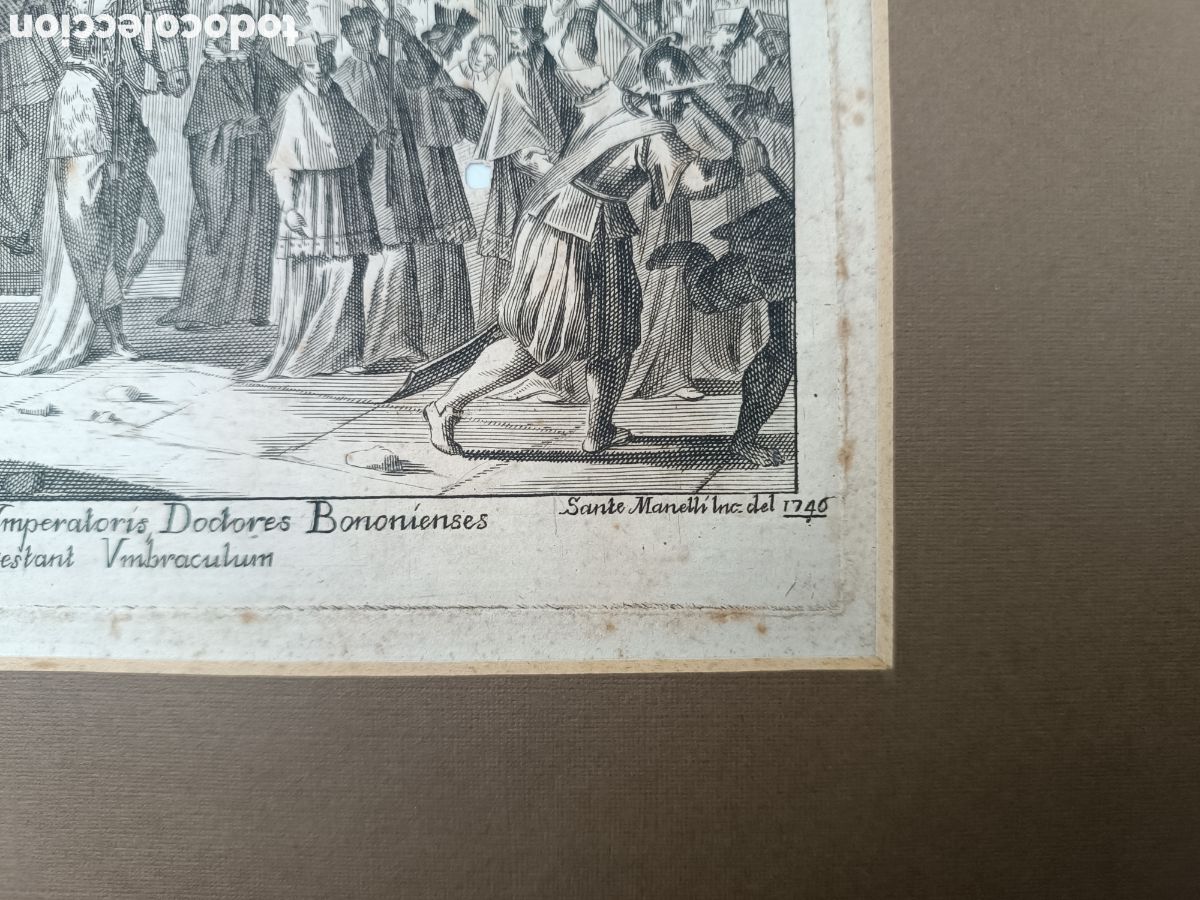 Arte: Grabado coronatione de Caroli V a&ntilde;o 1746 - Foto 4