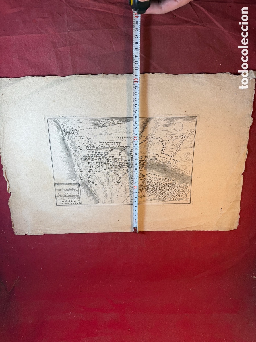 Arte: Grabado LE COMBAT DE STEENKERKE - Foto 3