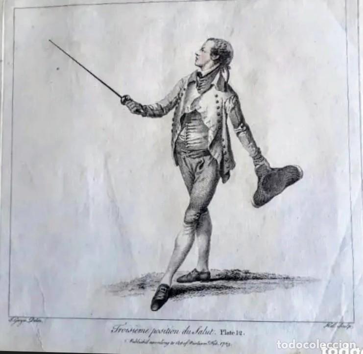Arte: Grabado Esgrima a&ntilde;o 1763 - Foto 2
