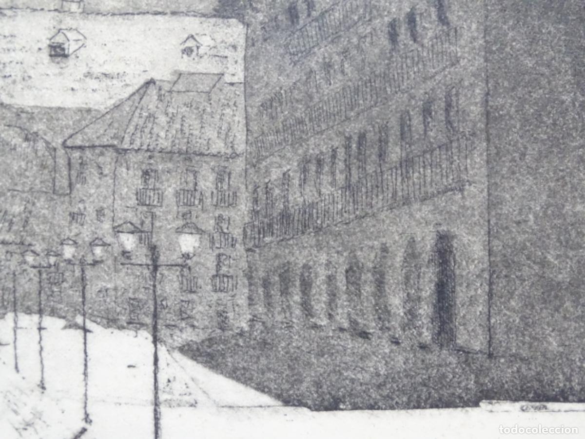Arte: ANTIGUO GRABADO AN&Oacute;NIMO. PLAZA. - Foto 7