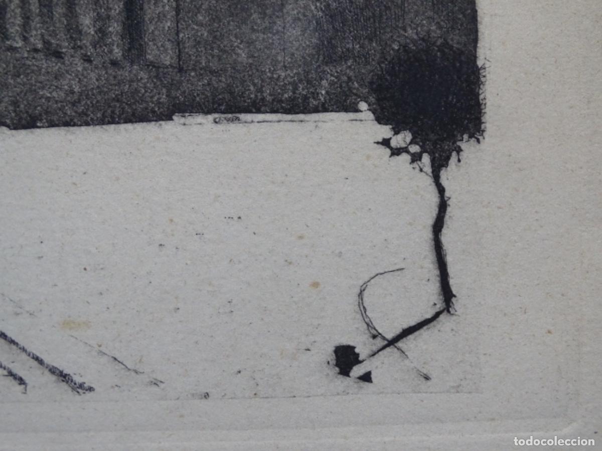 Arte: ANTIGUO GRABADO AN&Oacute;NIMO. PLAZA. - Foto 9