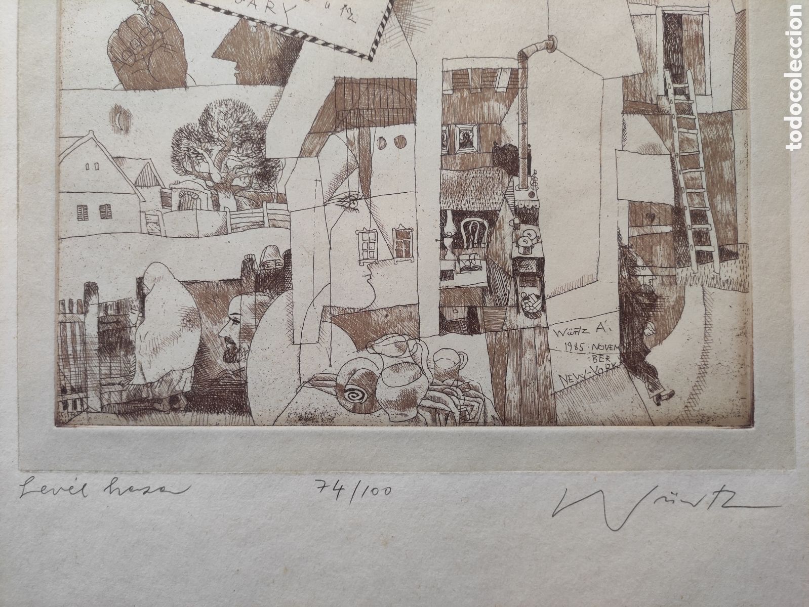 Arte: Grabado original firmado y numerado a mano. &Aacute;d&aacute;m W&uuml;rtz