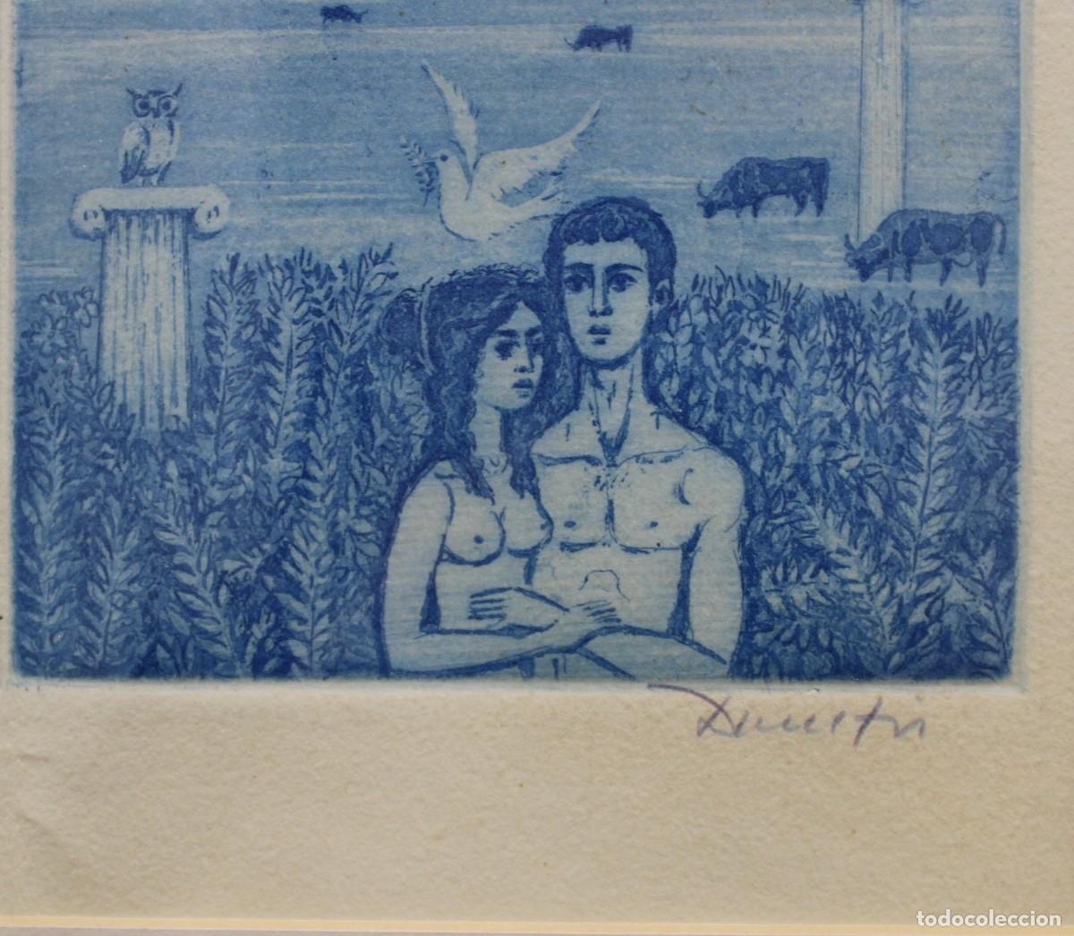 Arte: CUADRO GRABADO , Fdo.: DIMITRI (1928-2016) &rdquo; DIGNUM EST &rdquo; - Foto 3