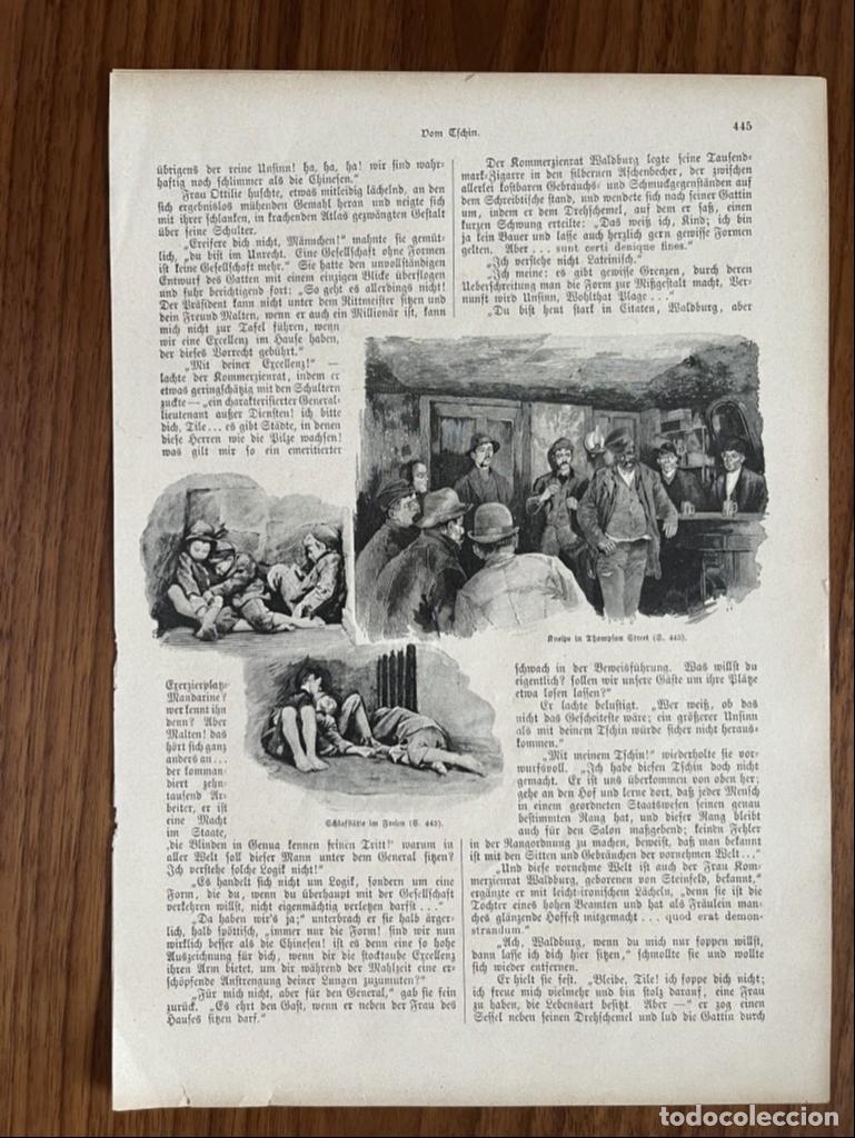 Arte: Escenas urbanas norteamericanas, hacia 1890. varios autores