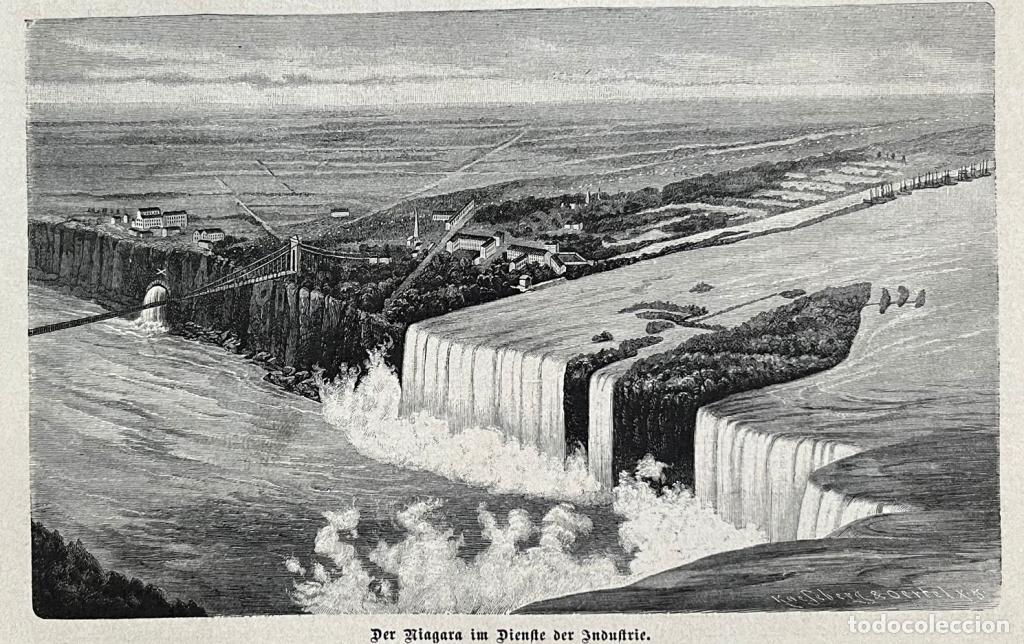 Art: Vista panor&aacute;mica de las cataratas del Ni&aacute;gara (EEUU-Canad&aacute;), 1887.