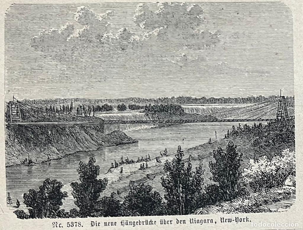 Arte: Cataratas del Ni&aacute;gara, San Antonio en el Mississipi y fuerte Lamarie (EEUU), hacia 1880